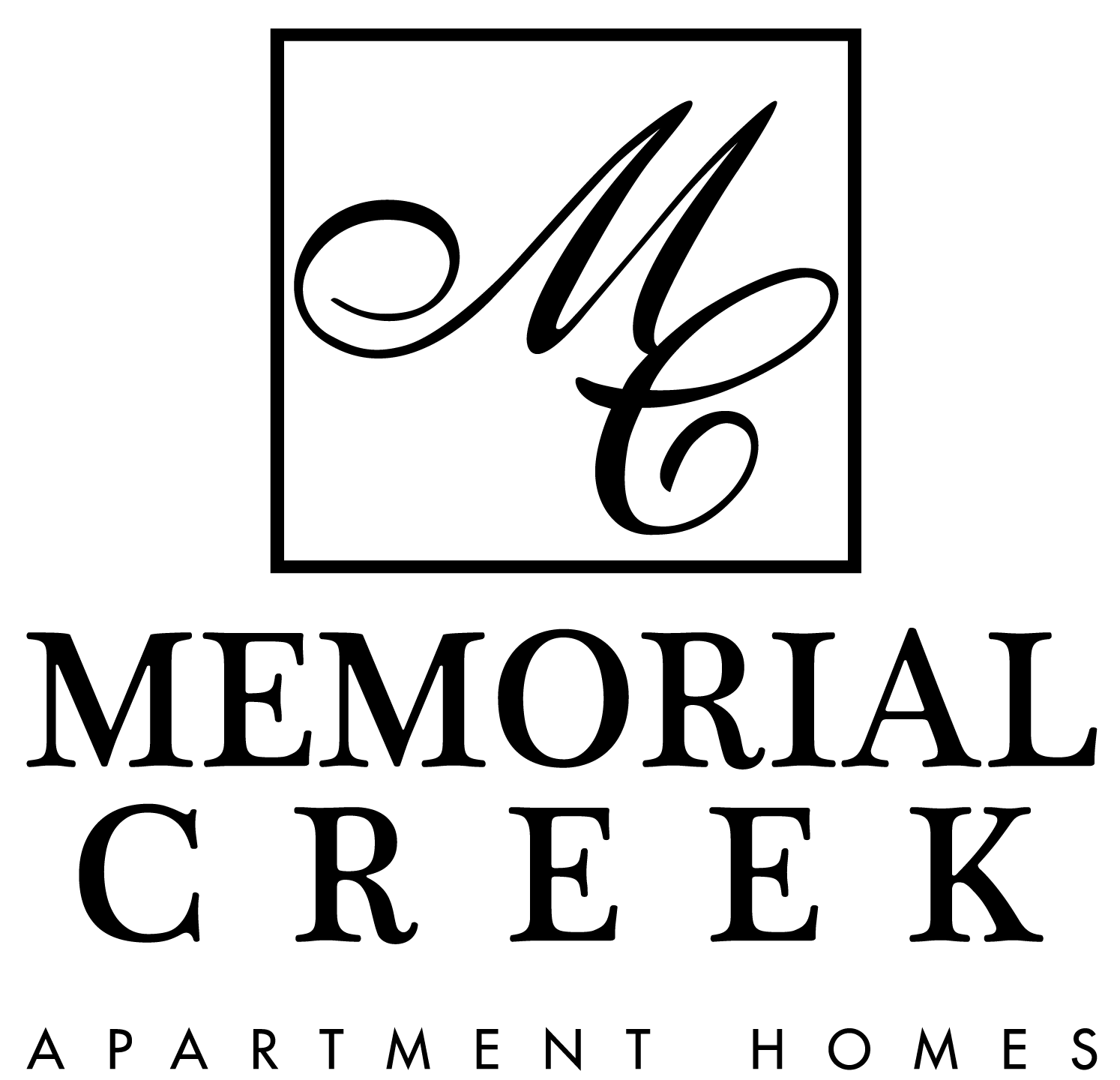 a logo for memorial creek apartment homes